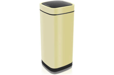 Addis 40 Litre Deluxe Press Top Square Bin - Cream.